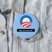 Frieden. Liebe. Gesundheitsfürsorge. Überschrift Button (Beispiel)