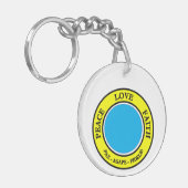 Frieden, Liebe, Glaube Schlüsselanhänger (Vorderseite links)