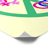 Frieden, Liebe, Gleichheit Poster (Ecke)