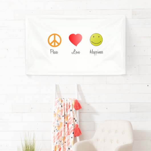 Frieden Liebe Glück Banner (Insitu)