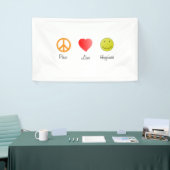Frieden Liebe Glück Banner (Messeveranstaltung)