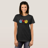 Frieden Liebe Glück T-Shirt (Vorne ganz)