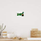 Frieden Liebe Gnom | St. Patrick's Day Sublimation Poster (Küche)