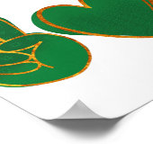 Frieden Liebe Gnom | St. Patrick's Day Sublimation Poster (Ecke)