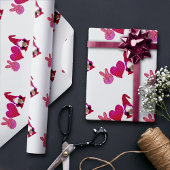 Frieden Liebe Gnom | Valentinstag Sublimation Geschenkpapier