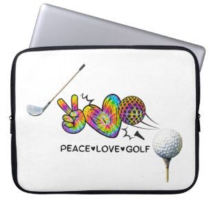 Frieden Liebe Golf Tie-Dye Laptopschutzhülle