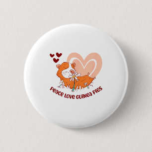 Frieden Liebe Guinea Gs Lustiger Spruch Für Guinea Button