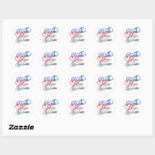 Frieden, Liebe, Gymnastik Sticker (Blatt)
