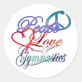 Frieden, Liebe, Gymnastik Sticker