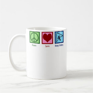 Frieden Liebe Hängegleiten Kaffeetasse