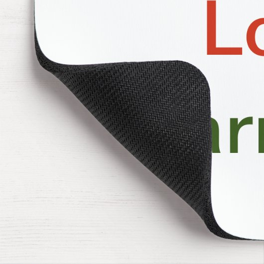 Frieden Liebe Harmonie goldgrün Mousepad (Ecke)