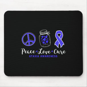Frieden Liebe Heilung Ataxie-Bewusstsein mit blaue Mousepad