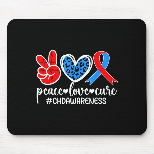 Frieden Liebe Heilung Chd Bewusstsein Chd Mutter E Mousepad (Vorne)