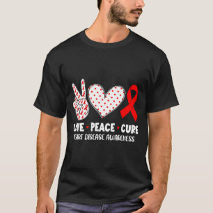 Frieden Liebe Heilung Herzkrankheit Bewusstsein Kä T-Shirt
