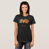Frieden Liebe Heilung Sonnenblume Leopard COPD-Bew T-Shirt (Vorne ganz)