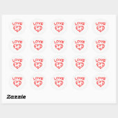 Frieden, Liebe, Herzfreude - Circle Sticker (Blatt)