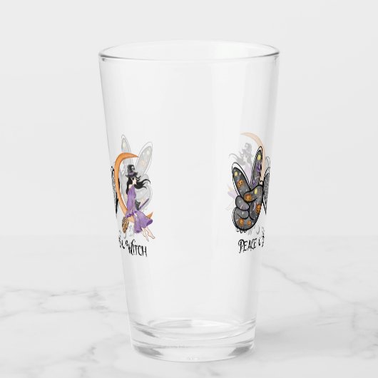 Frieden, Liebe, Hexe Glas (Links)