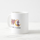 Frieden, Liebe, Hexe Kaffeetasse (Vorderseite Links)