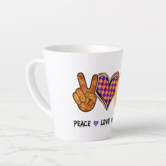 Frieden, Liebe, Hexe Milchtasse (Linke Ecke)