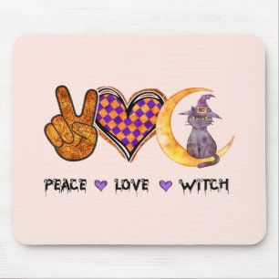 Frieden, Liebe, Hexe Mousepad