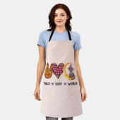 Frieden, Liebe, Hexe Schürze (Getragen)