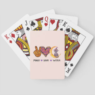 Frieden, Liebe, Hexe Spielkarten