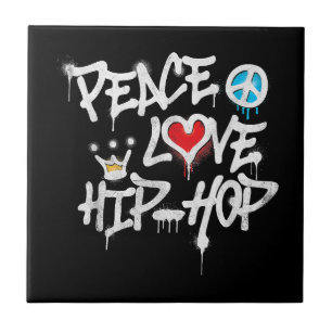 Frieden Liebe Hip Hop Tanz Fliese