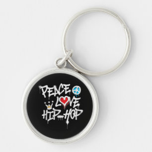Frieden Liebe Hip Hop Tanz Schlüsselanhänger
