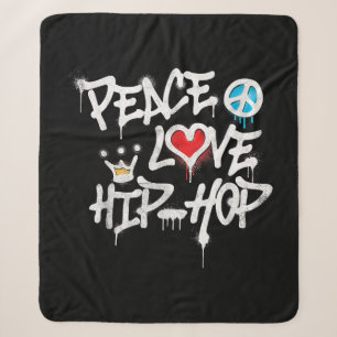 Frieden Liebe Hip Hop Tanz Sherpadecke