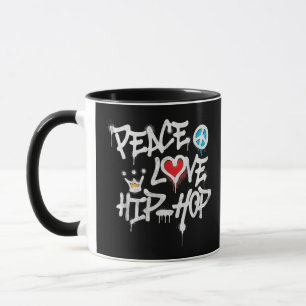 Frieden Liebe Hip Hop Tanz Tasse