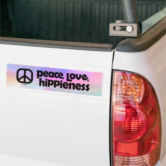 Frieden, Liebe, Hippie Autoaufkleber (Auf Lkw)