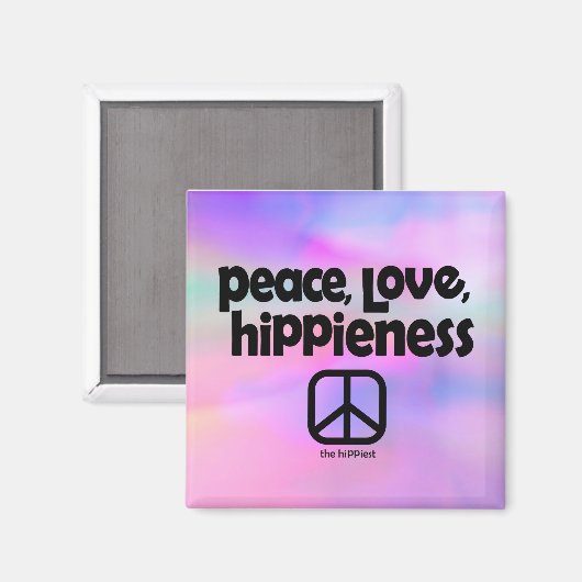 Frieden, Liebe, HiPPieness Gefärbte Krawatte Magne Magnet (Vorderseite/Rückseite)