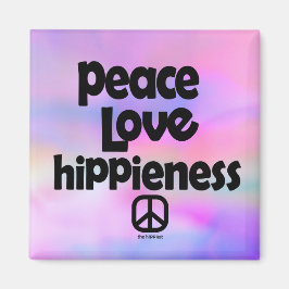 Frieden, Liebe, Hippiness. Magnet