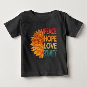 FRIEDEN LIEBE HOFFNUNG GLEICHHEIT  BABY T-SHIRT