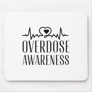 Frieden Liebe Hoffnung Lila Band Drogenüberdosis-B Mousepad