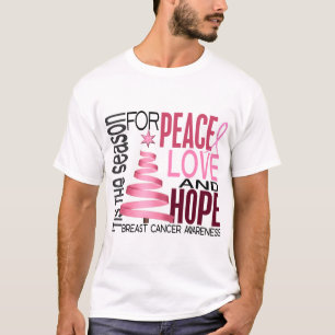 Frieden Liebe Hoffnung Weihnachten Feiertag Brustk T-Shirt