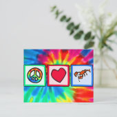Frieden, Liebe, Hummer Postkarte (Stehend Vorderseite)