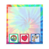 Frieden, Liebe, Hunde Notizblock (Vorderseite)