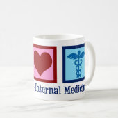 Frieden Liebe Innere Medizin Kaffeetasse (VorderseiteRechts)
