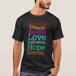 Frieden Liebe Integration Gleichstellung Diversity T-Shirt