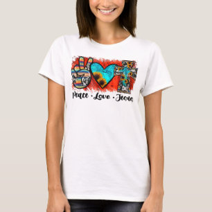 Frieden Liebe Jesus Funny Christlich, Liebe wie Je T-Shirt