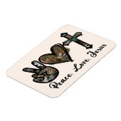 Frieden, Liebe, Jesus Magnet (Linke Seite)