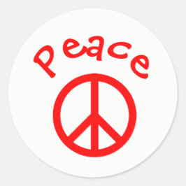 Frieden, Liebe, Joypeace Sign - Circle Sticker