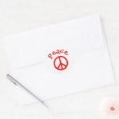 Frieden, Liebe, Joypeace Sign - Circle Sticker (Umschlag)