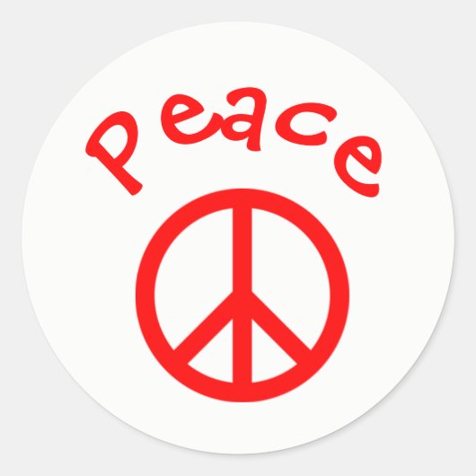 Frieden, Liebe, Joypeace Sign - Circle Sticker (Vorderseite)