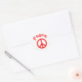 Frieden, Liebe, Joypeace Sign - Circle Sticker (Umschlag)