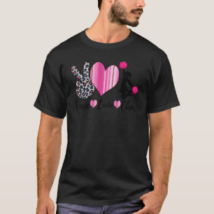 Frieden Liebe Jubel Binden Färben Leopard Cheerlea T-Shirt