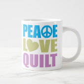 Frieden Liebe Jumbo-Tasse (Rechts)
