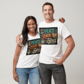 Frieden Liebe & Kaffee T-Shirt (Unisex)