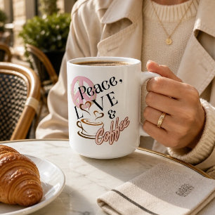 "Frieden, Liebe & Kaffee" Tasse